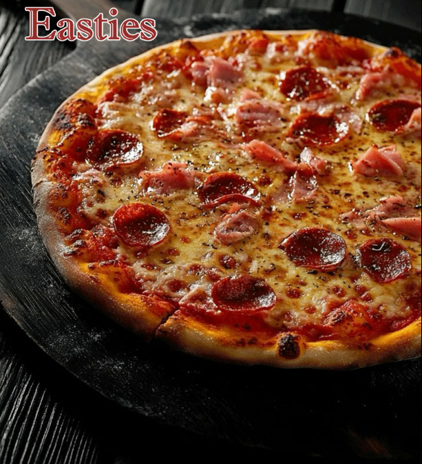 Easties tasty pizza in Kilbirnie. 